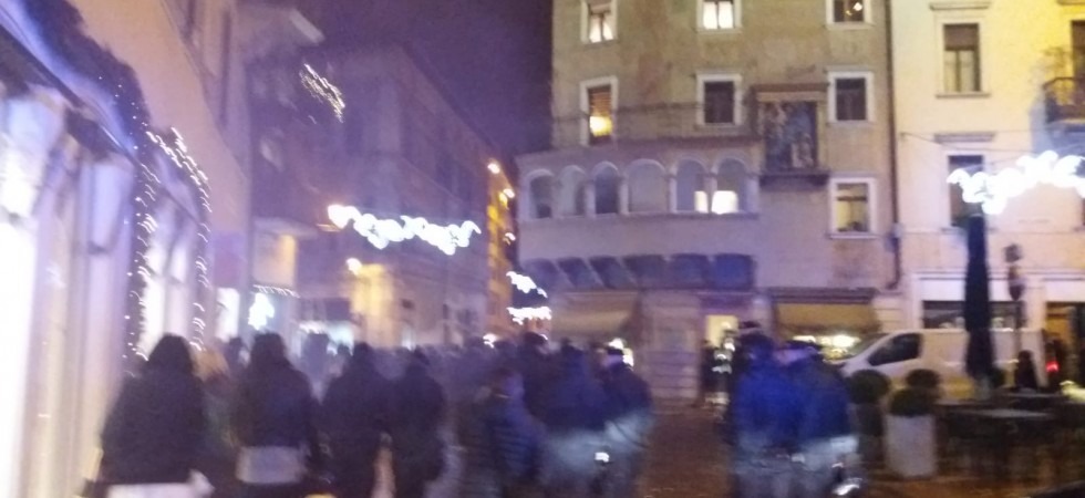 Manifestazione a Trento. I ragazzi del Cur protestano contro quella che definiscono la fascistizzazione dell'Università''